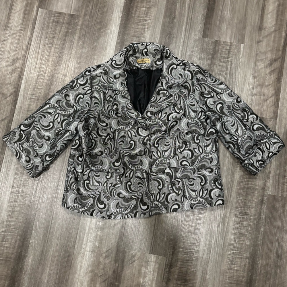 Notations Black and Gray Elegant Jacket